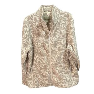 Cabela’s Cozy Fleece Jacket in Cream & Paisley Size XL